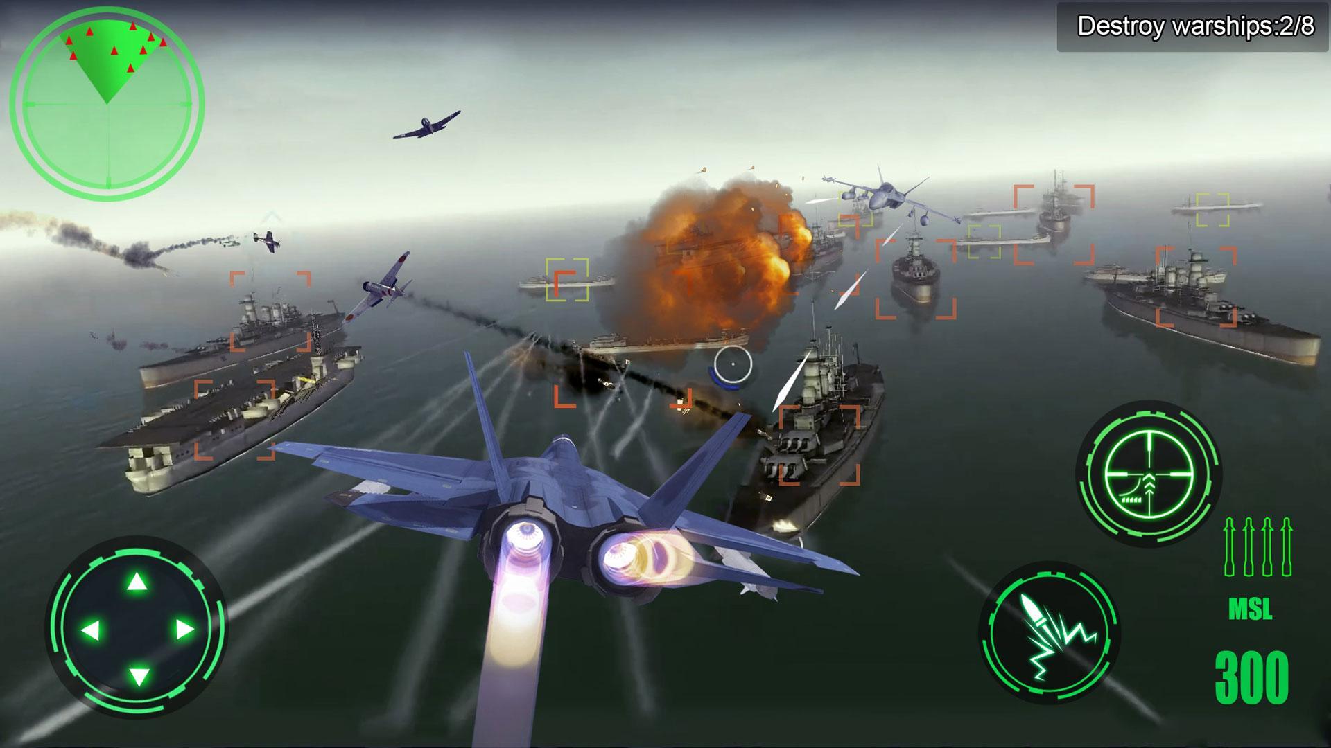 Screenshot 1 of Avion de guerre 3D - Jeux de bataille amusants 