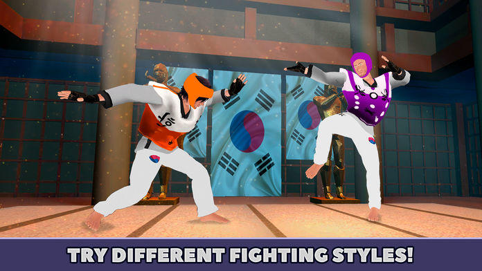 Captura de Tela do Jogo Taekwondo Sports Fighting Cup 3D