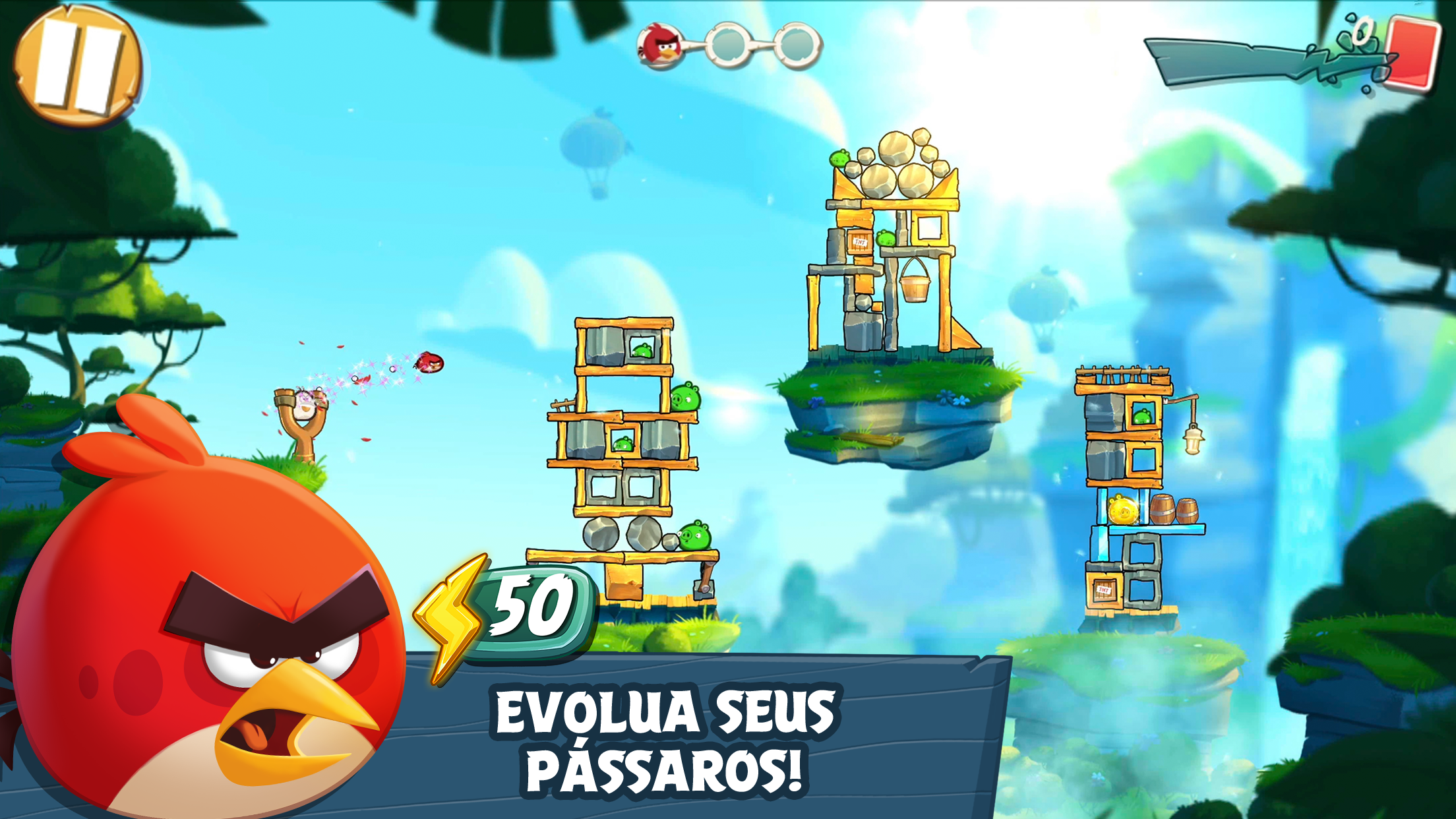 Captura de Tela do Jogo Angry Birds 2