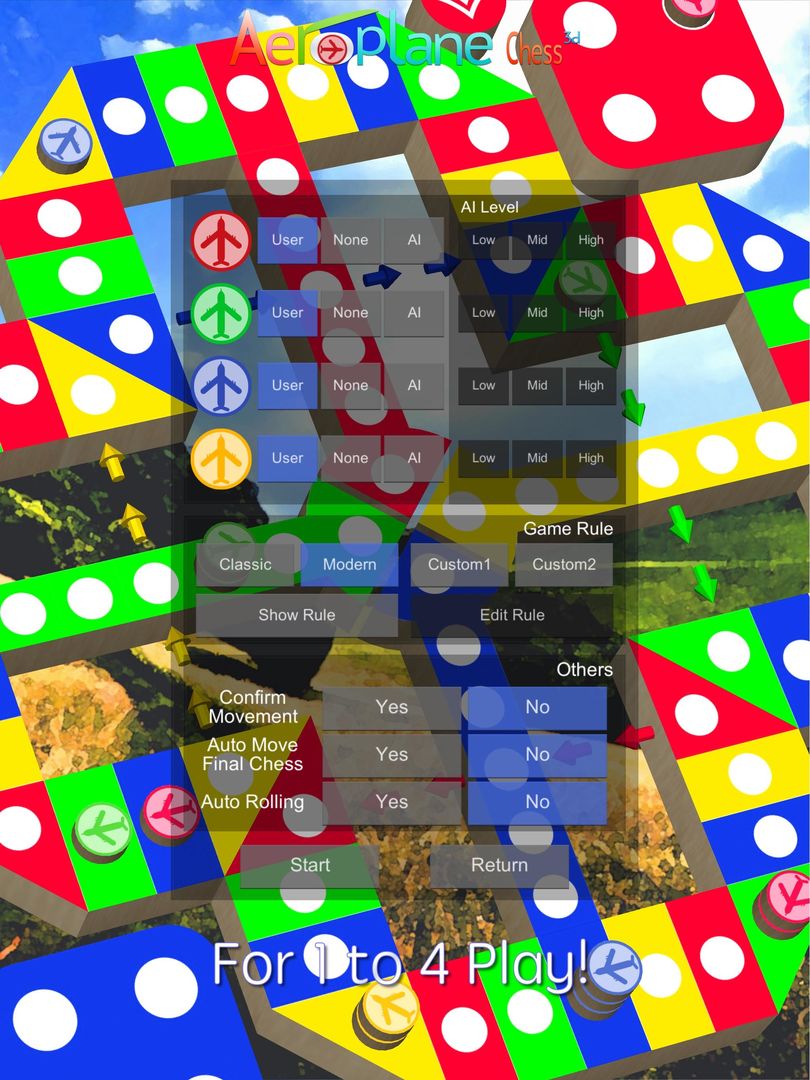 Screenshot of Aeroplane Chess 3D - Ludo Game