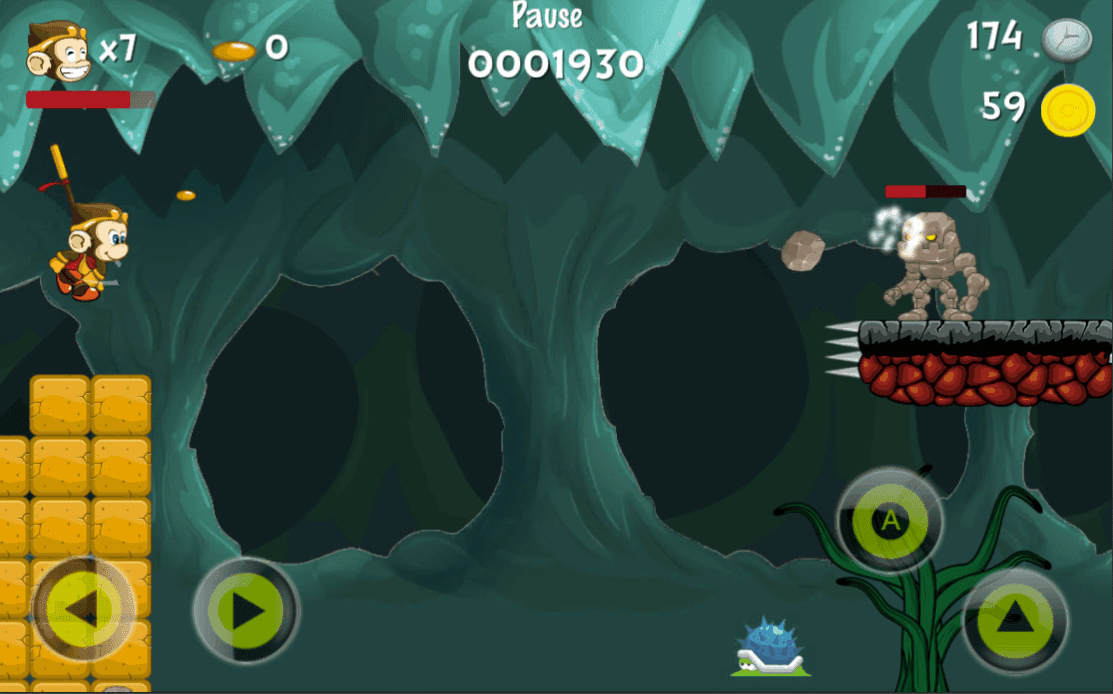 Kong Hero - Adventures of Kong Game Screenshot