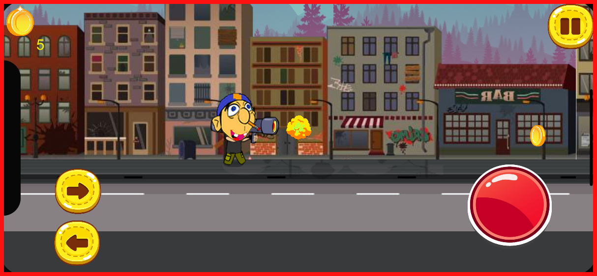 Si Jeffy Horor run PopI Shootr Game Screenshot