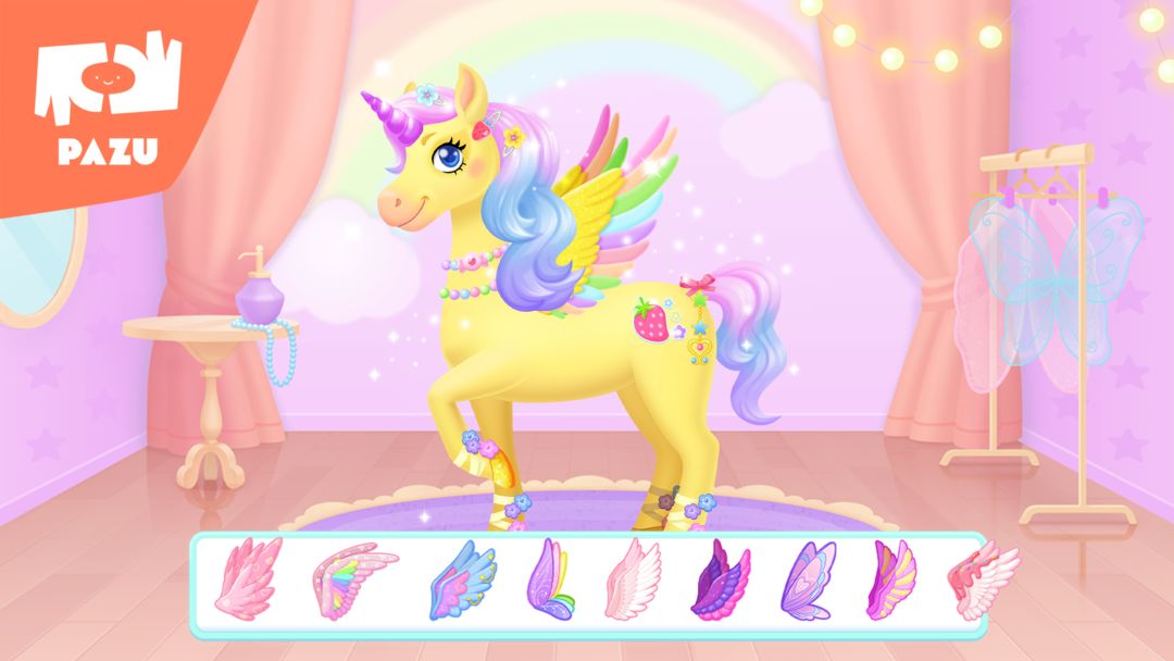Screenshot of My Unicorn dress up for kids
