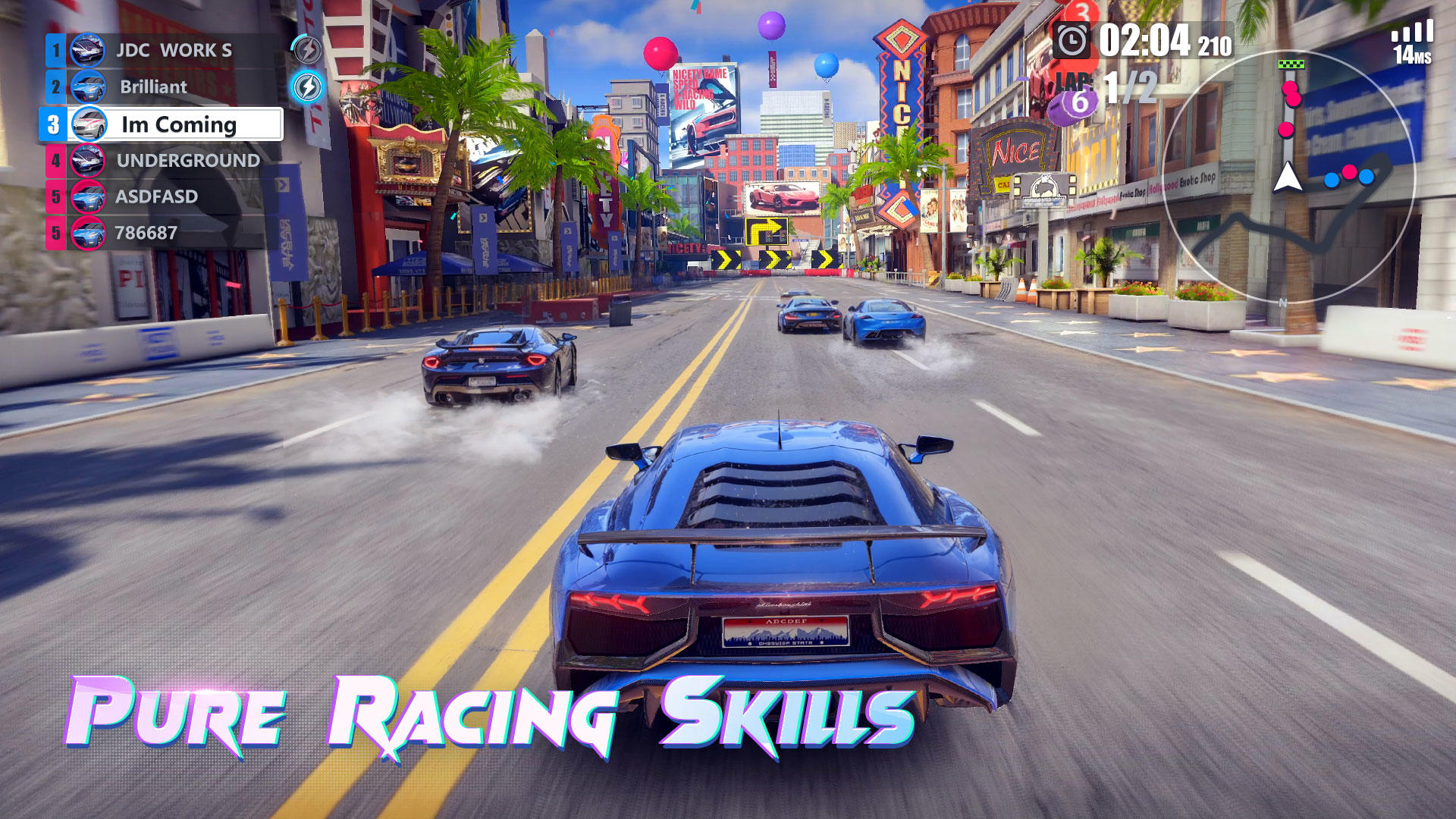 Free Racing: 3v3 Game Screenshot