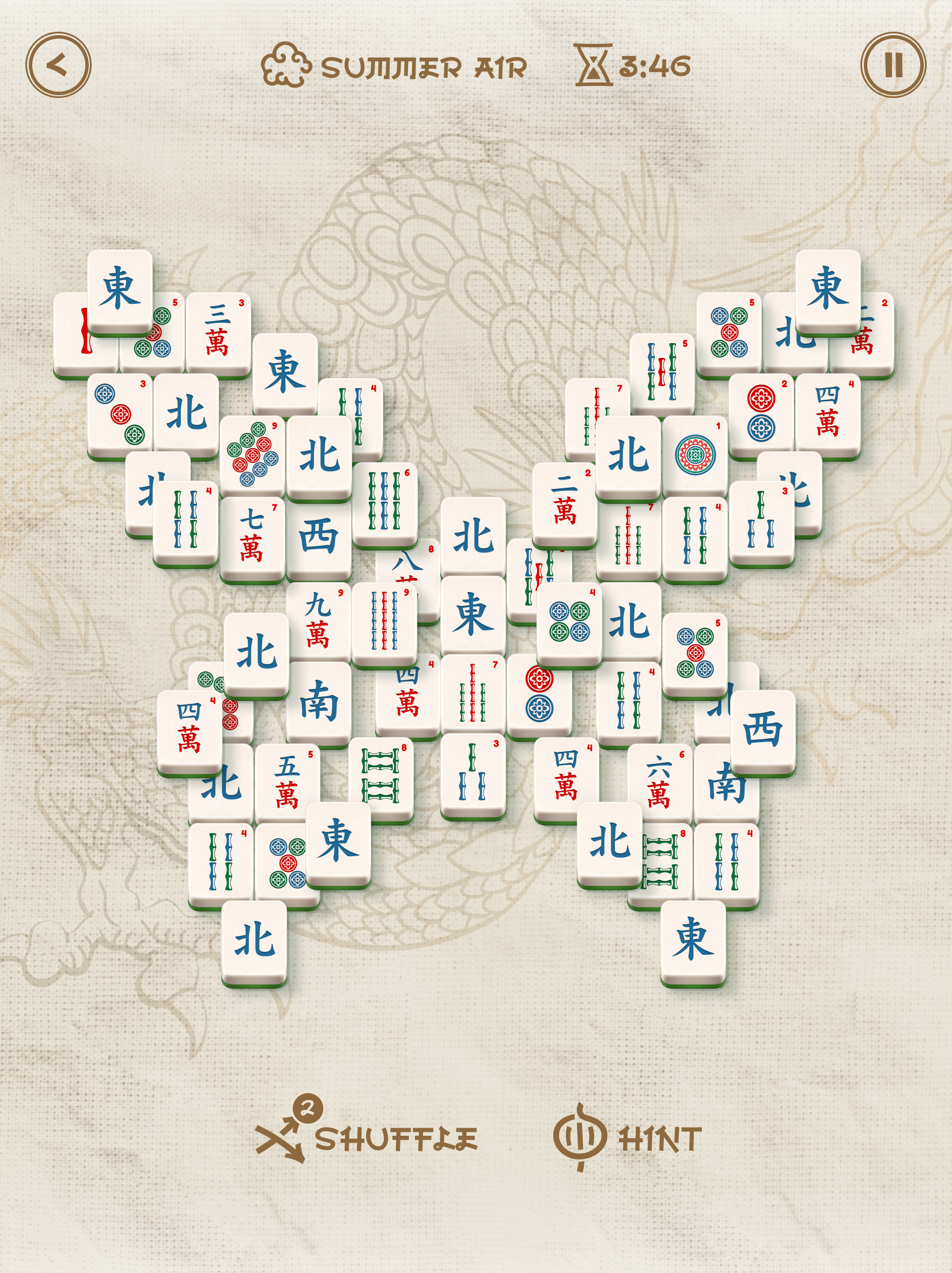 Screenshot of Mahjong Solitaire: Classic