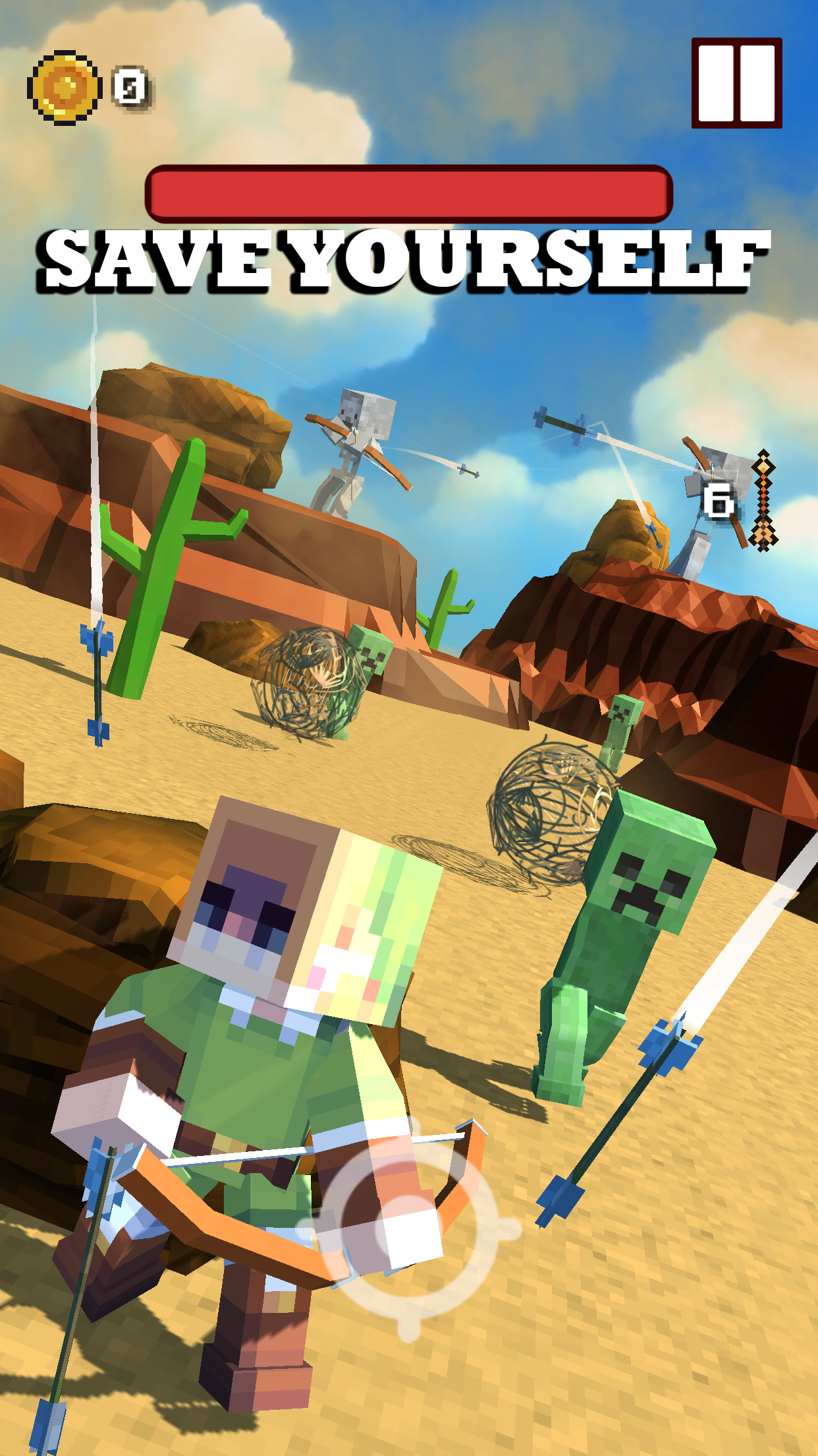 Craft Blocky Archer ภาพหน้าจอเกม