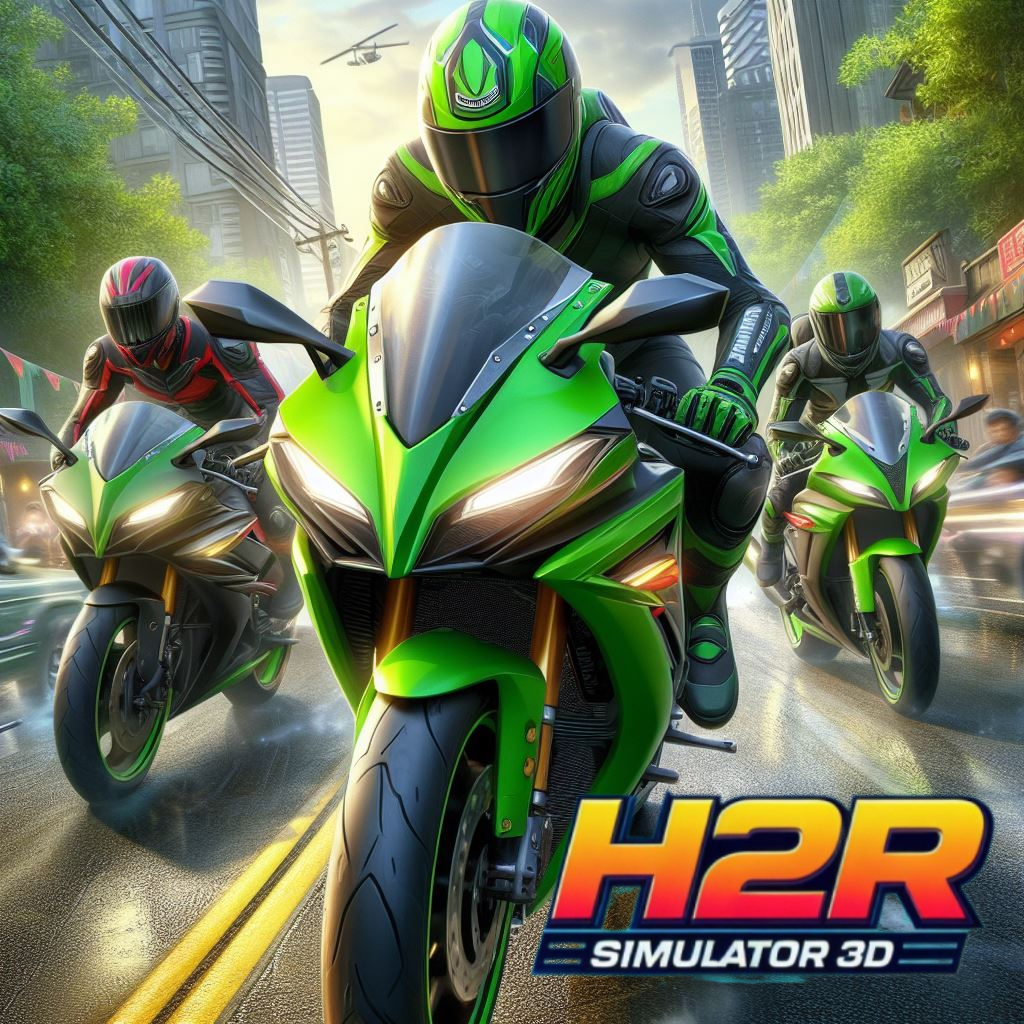 Simulator Ninja Kawasaki H2R Game Screenshot