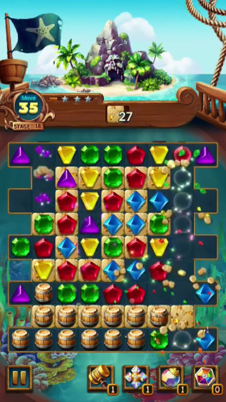 Jewels Fantasy : Quest Temple Game Screenshot