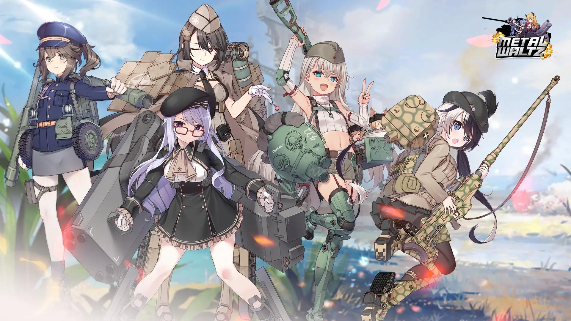Banner of Metal Waltz: Anime tank girls 
