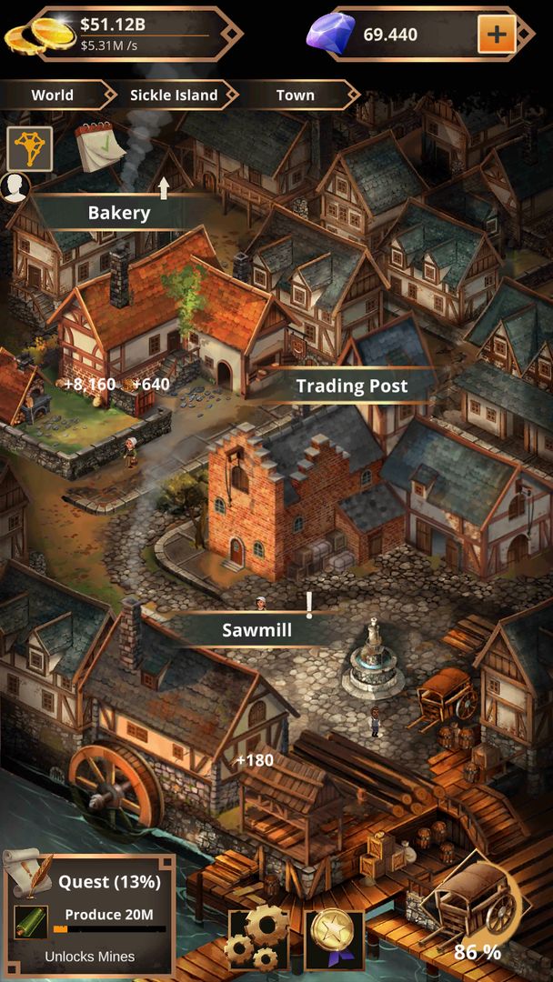 Screenshot of Idle Trading Empire