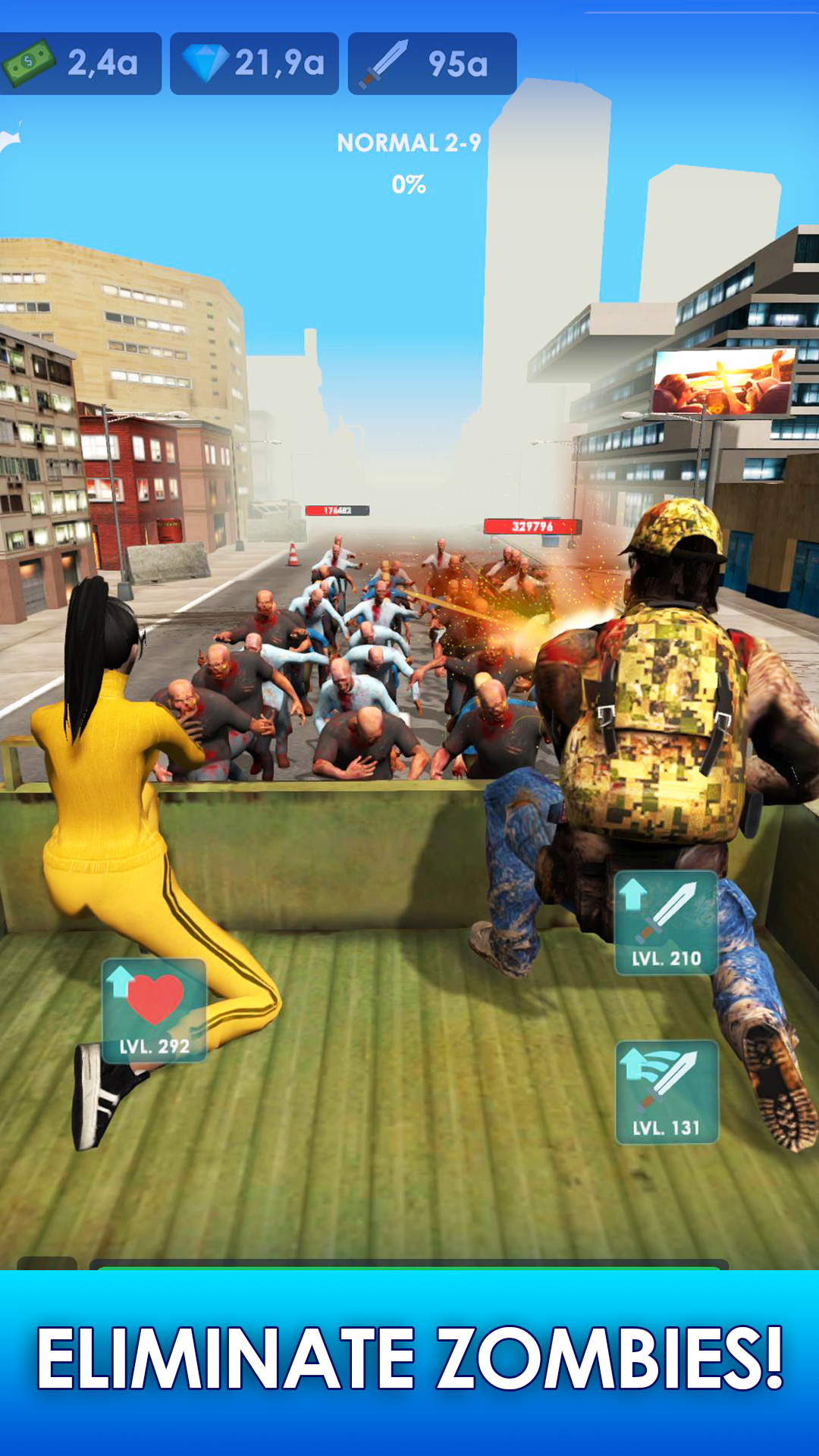 Idle Zombie Survivor Game Screenshot