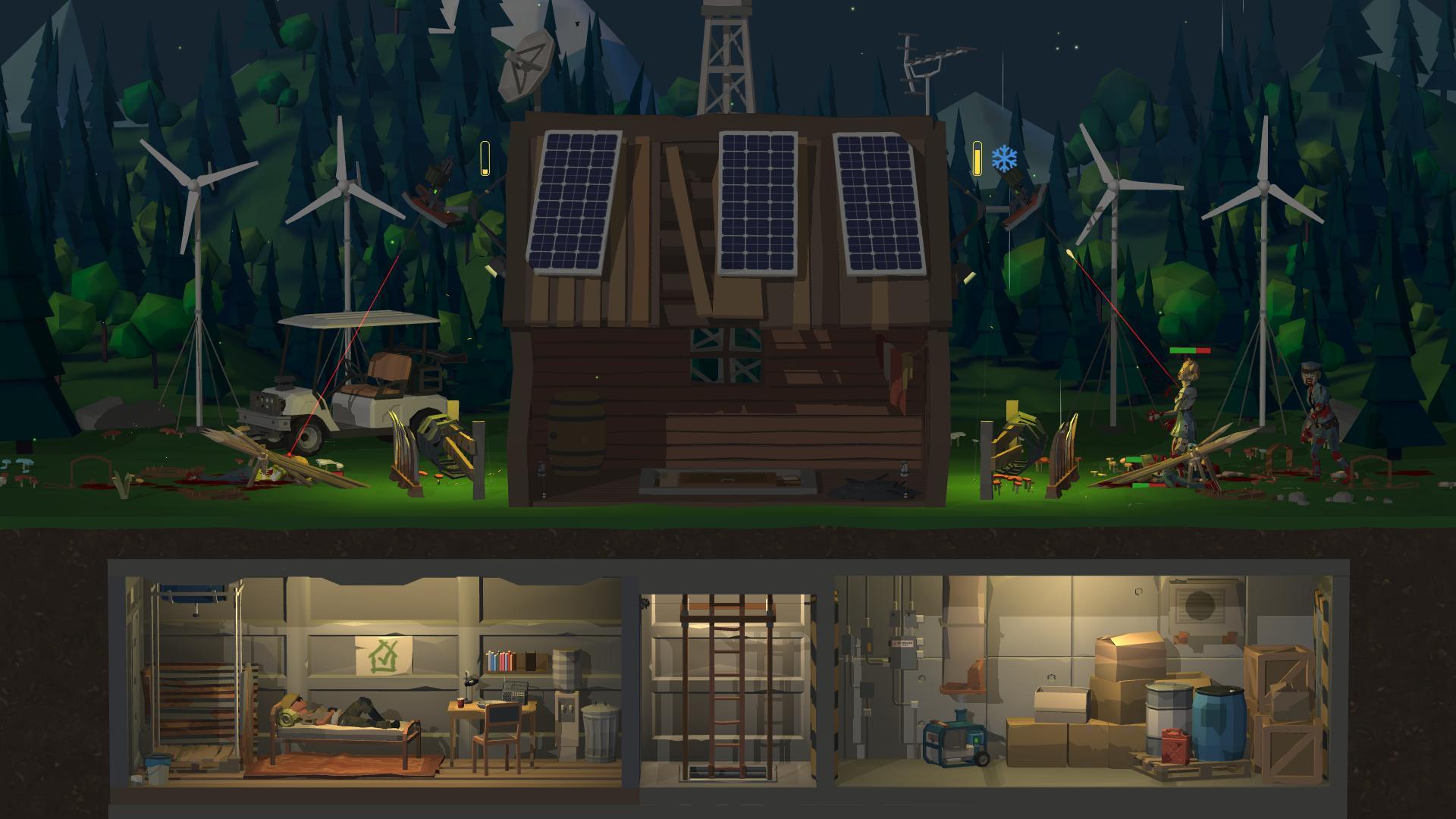 Zombie Forest 3: Underground Game Screenshot