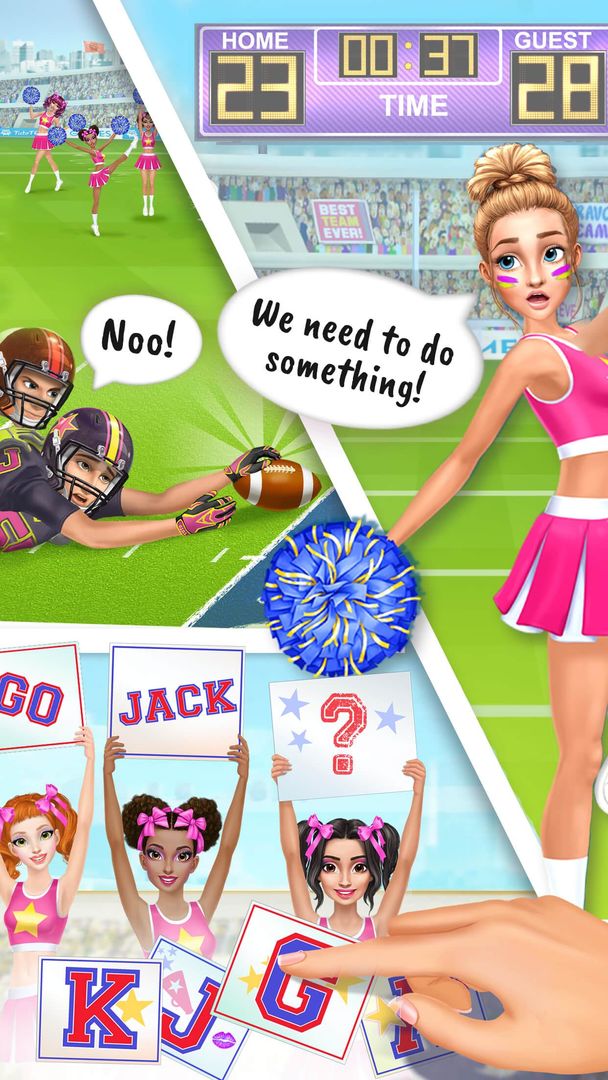 Hannah's Cheerleader Girls screenshot game