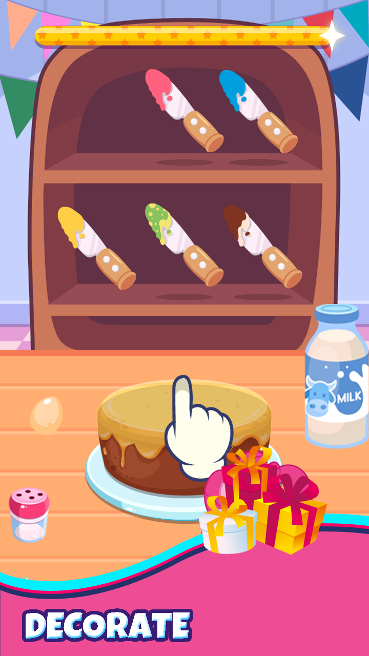Screenshot of Birthday Cake Baking Games