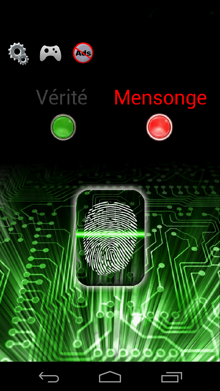 Screenshot 1 of Détecteur Mensonge Simulateur 4.4