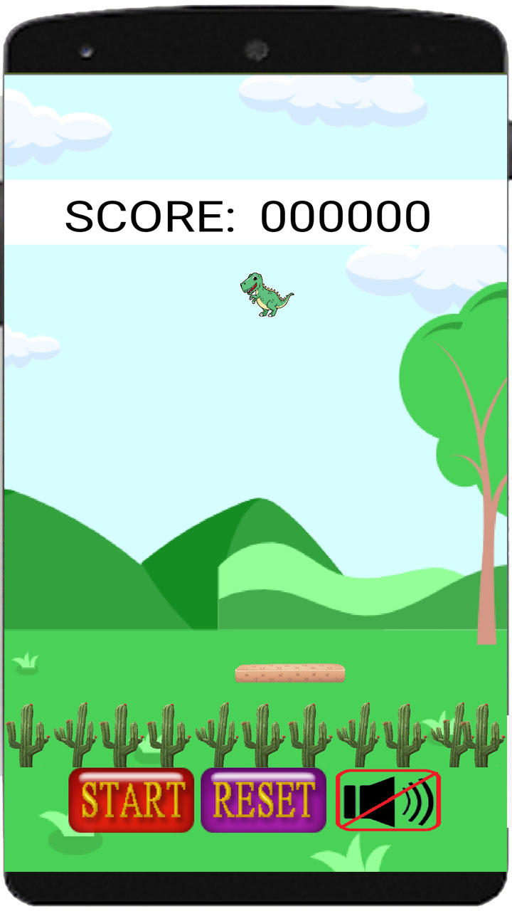 dino pong Game Screenshot