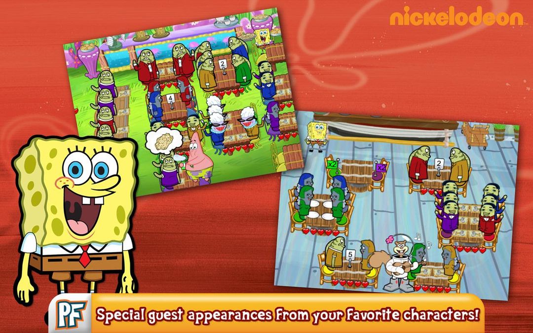 Screenshot of SpongeBob Diner Dash