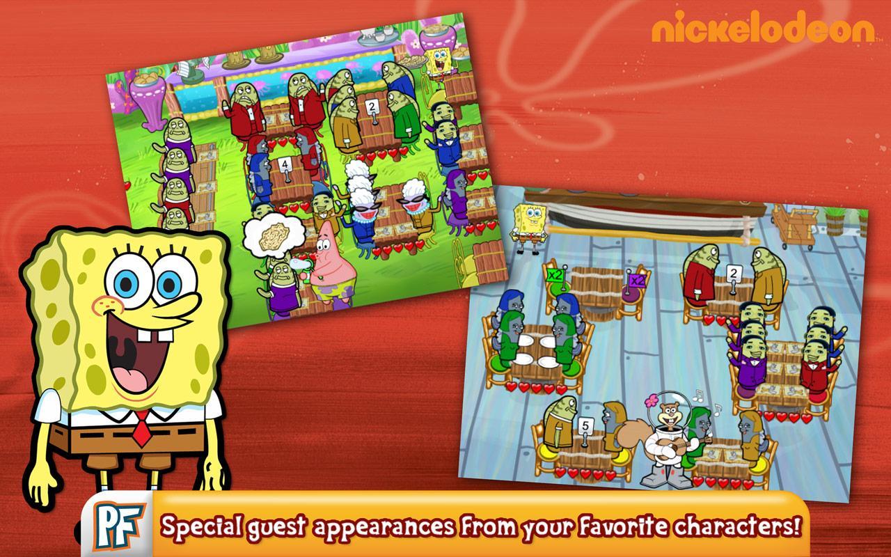 SpongeBob Diner Dash Deluxe Game Screenshot