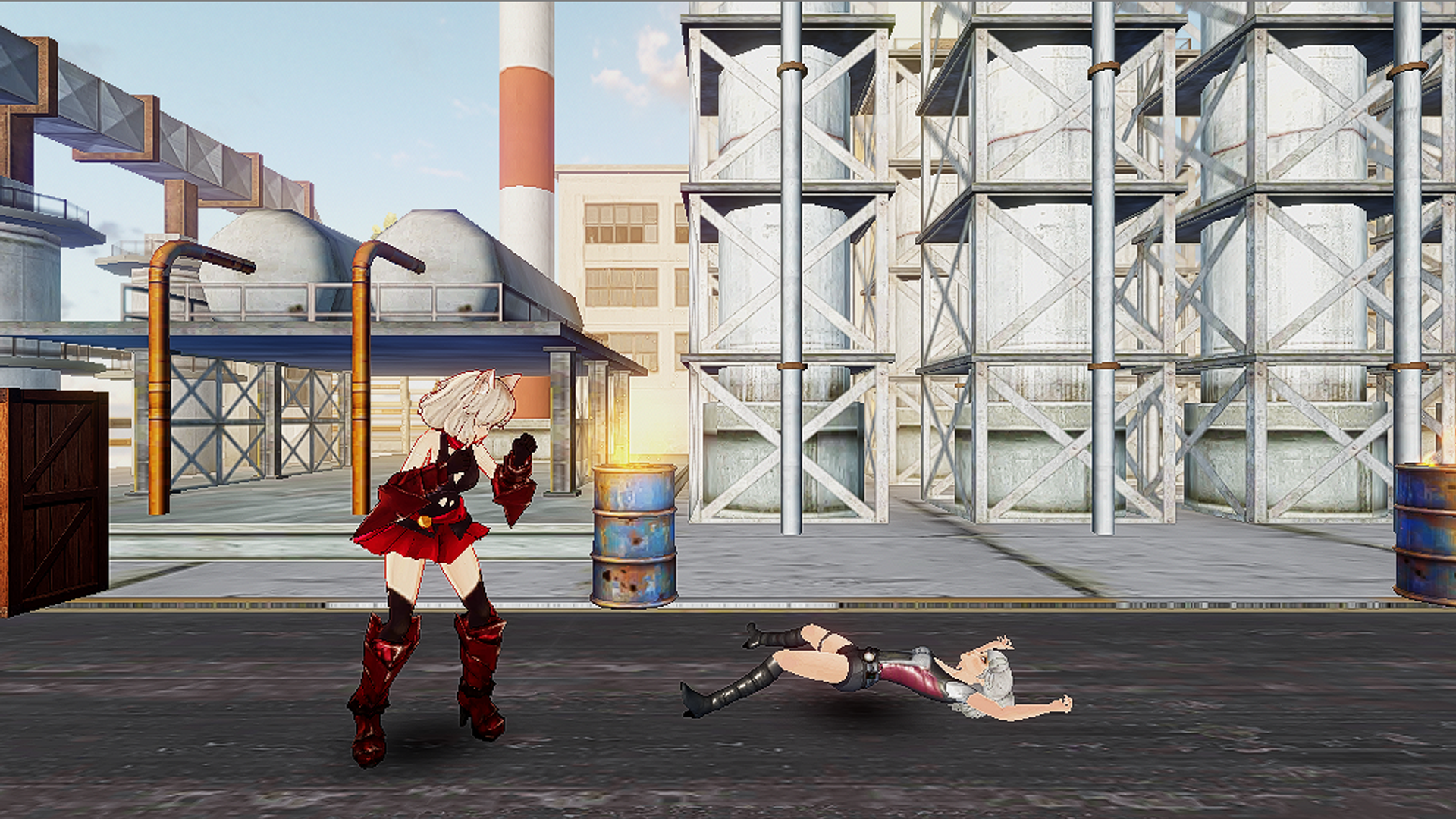 Screenshot of Anime Girls Figther