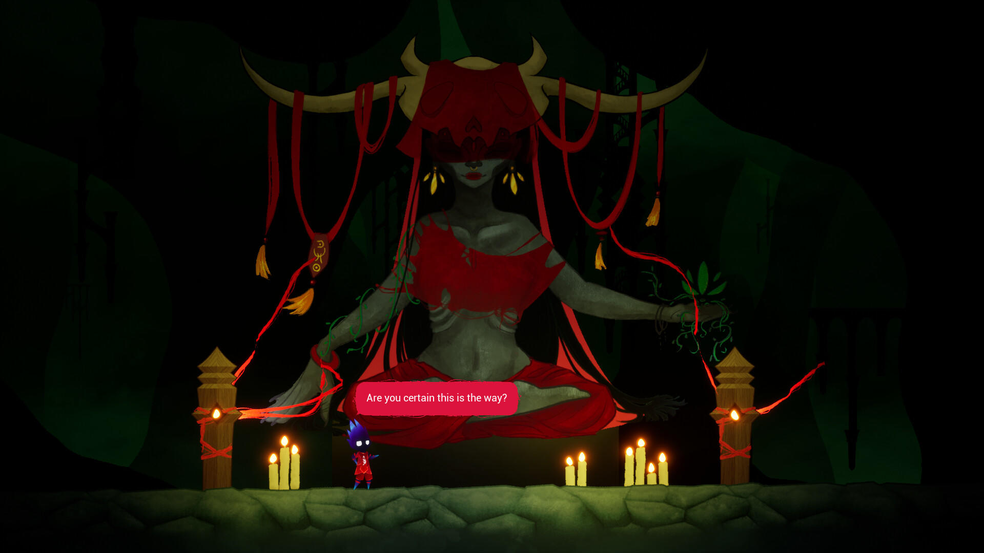 Naginami and the Crimson Thread screenshot game