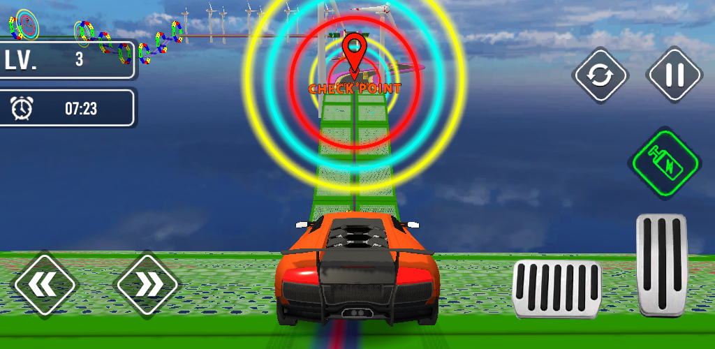 Cuplikan Layar Game Ramp Car Games:GT Car Stunts