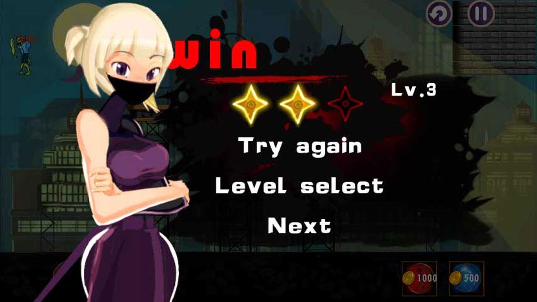 Screenshot of Girl Ninja VS Zombie