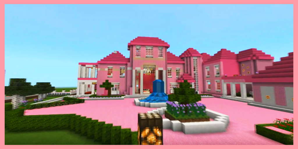 Map Pink Princess House Craft ภาพหน้าจอเกม