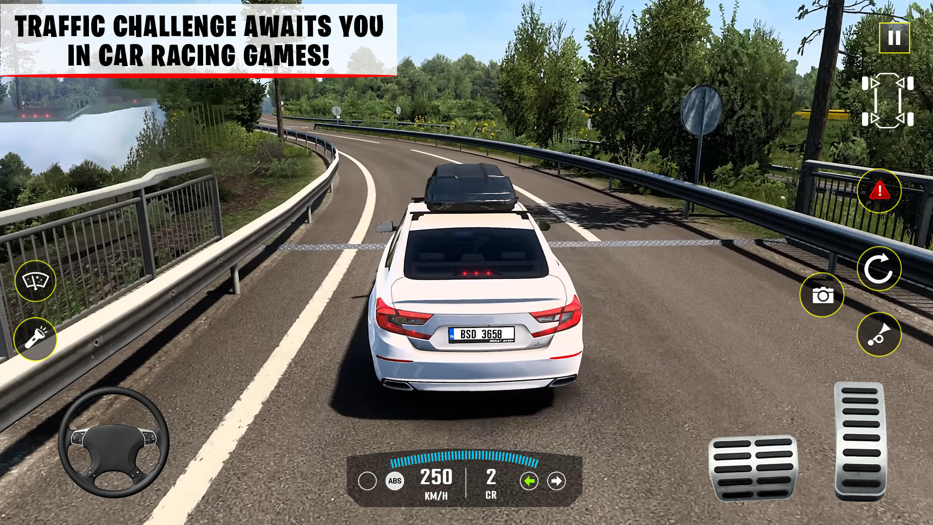 Screenshot 1 of အစစ်အမှန်ကားမောင်း Traffic Racer 1.1