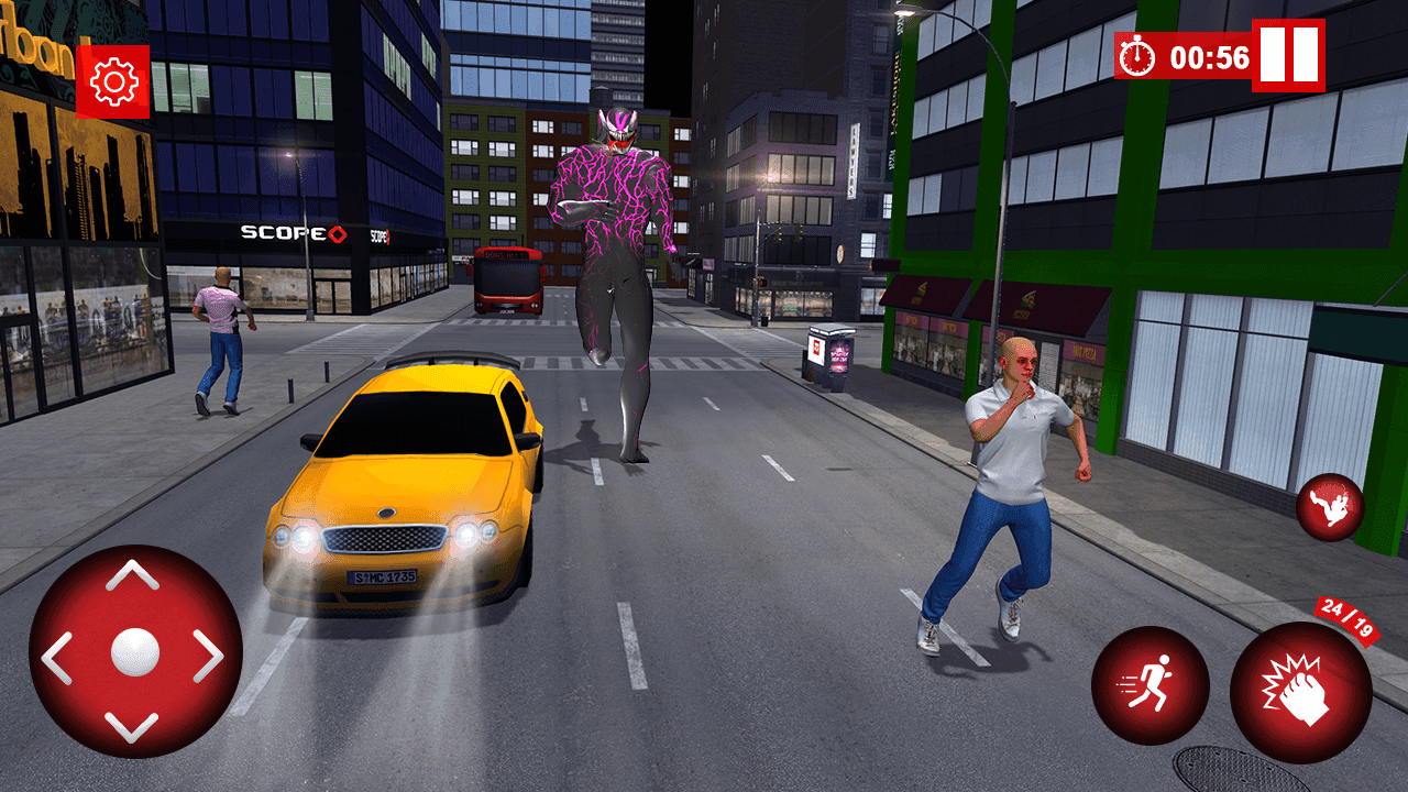 Super Venome Hero Flying Sim Game Screenshot