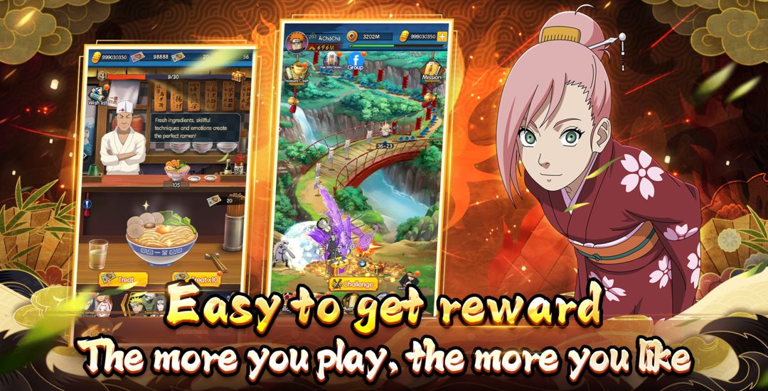 Zacker Gamer A - Konoha Legend Ninja AFK Mobile Gameplay Free VIP