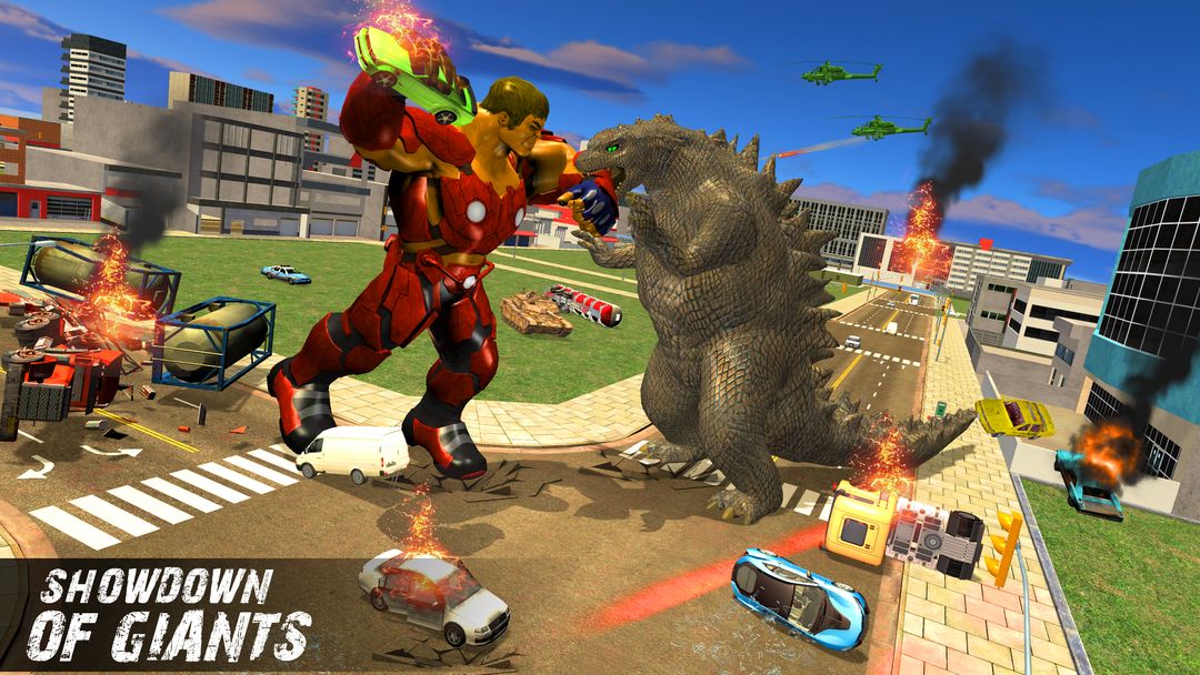 Screenshot of Godzilla vs Incredible Monster Hero Fighting Games