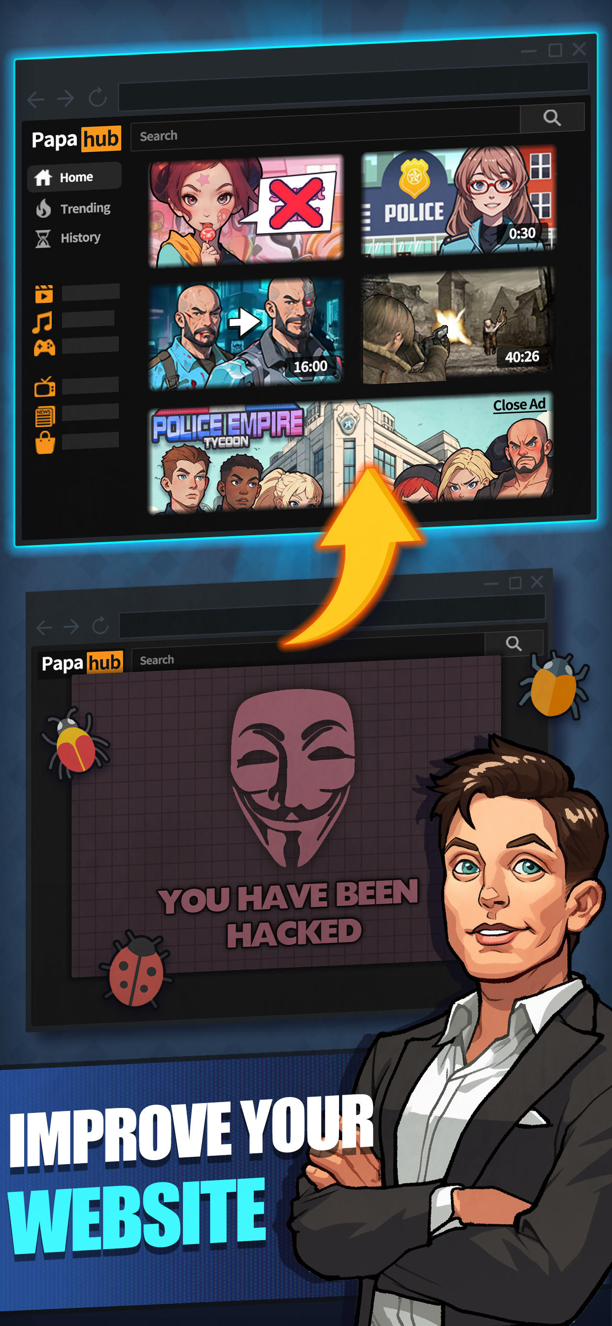 Idle Internet Tycoon－BOSS Game Game Screenshot