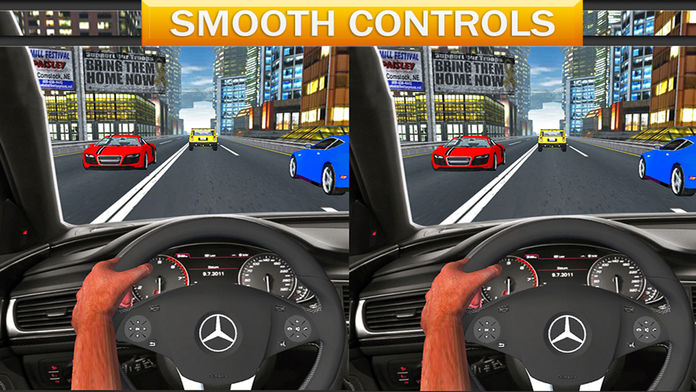 Screenshot of Vr Crazy Car Traffic Free Racing Game