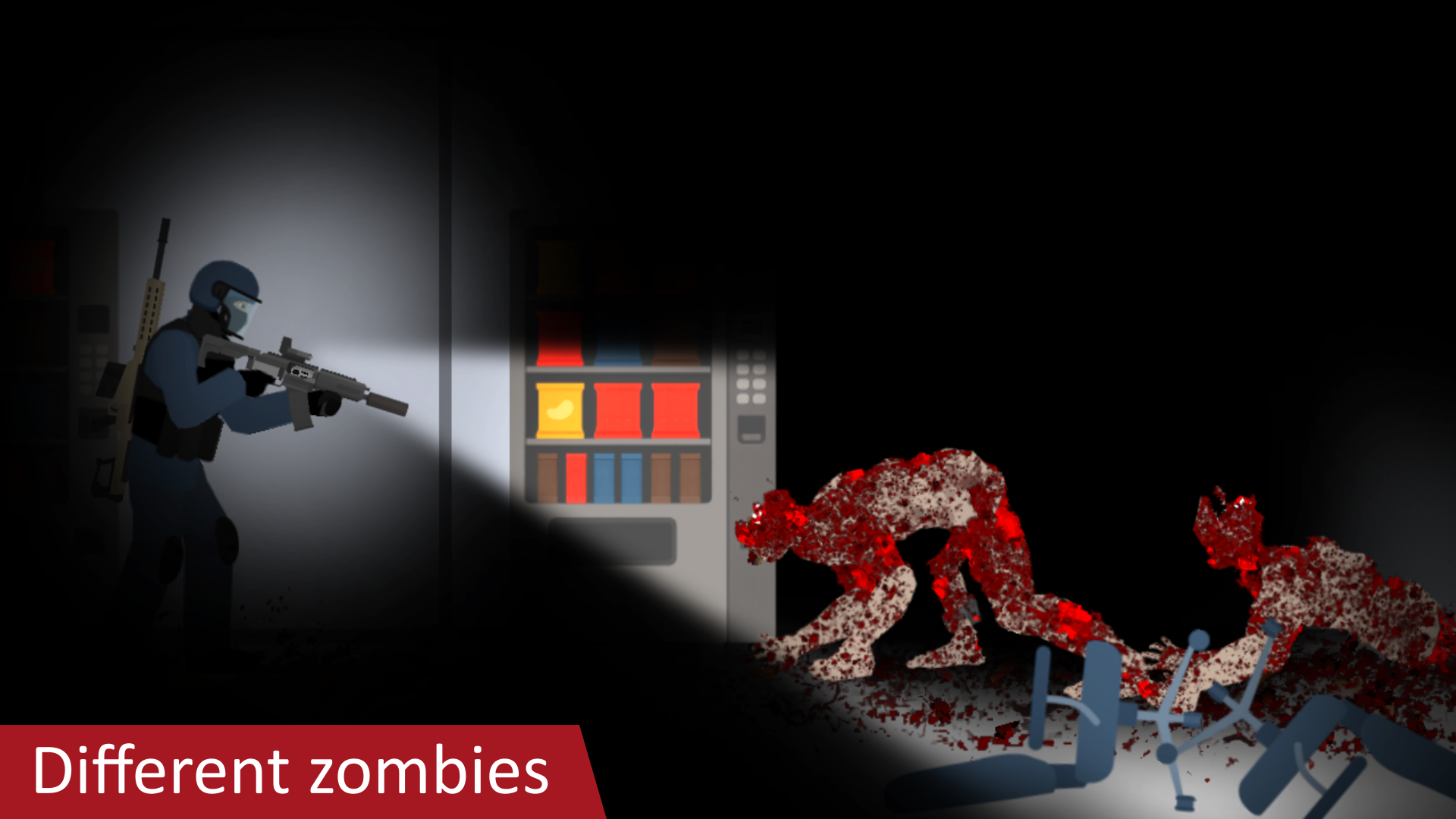 Flat Zombies: Defense&Cleanup Game Screenshot