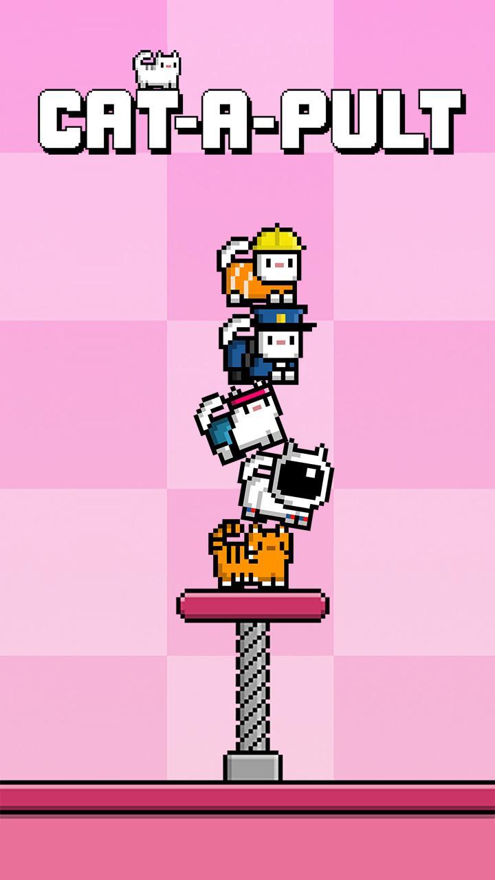 Cat-A-Pult: toss 8-bit kittens Game Screenshot