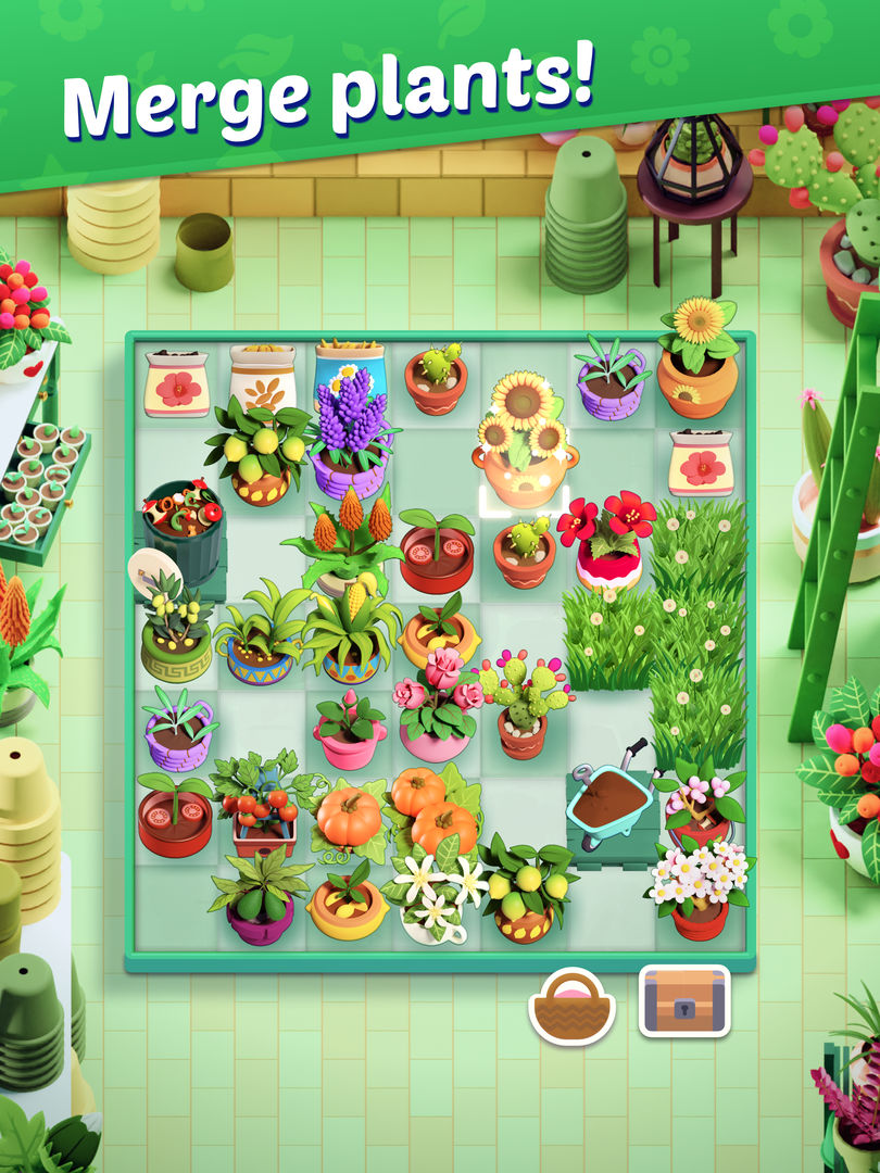 Plantopia - Merge Garden 게임 스크린 샷