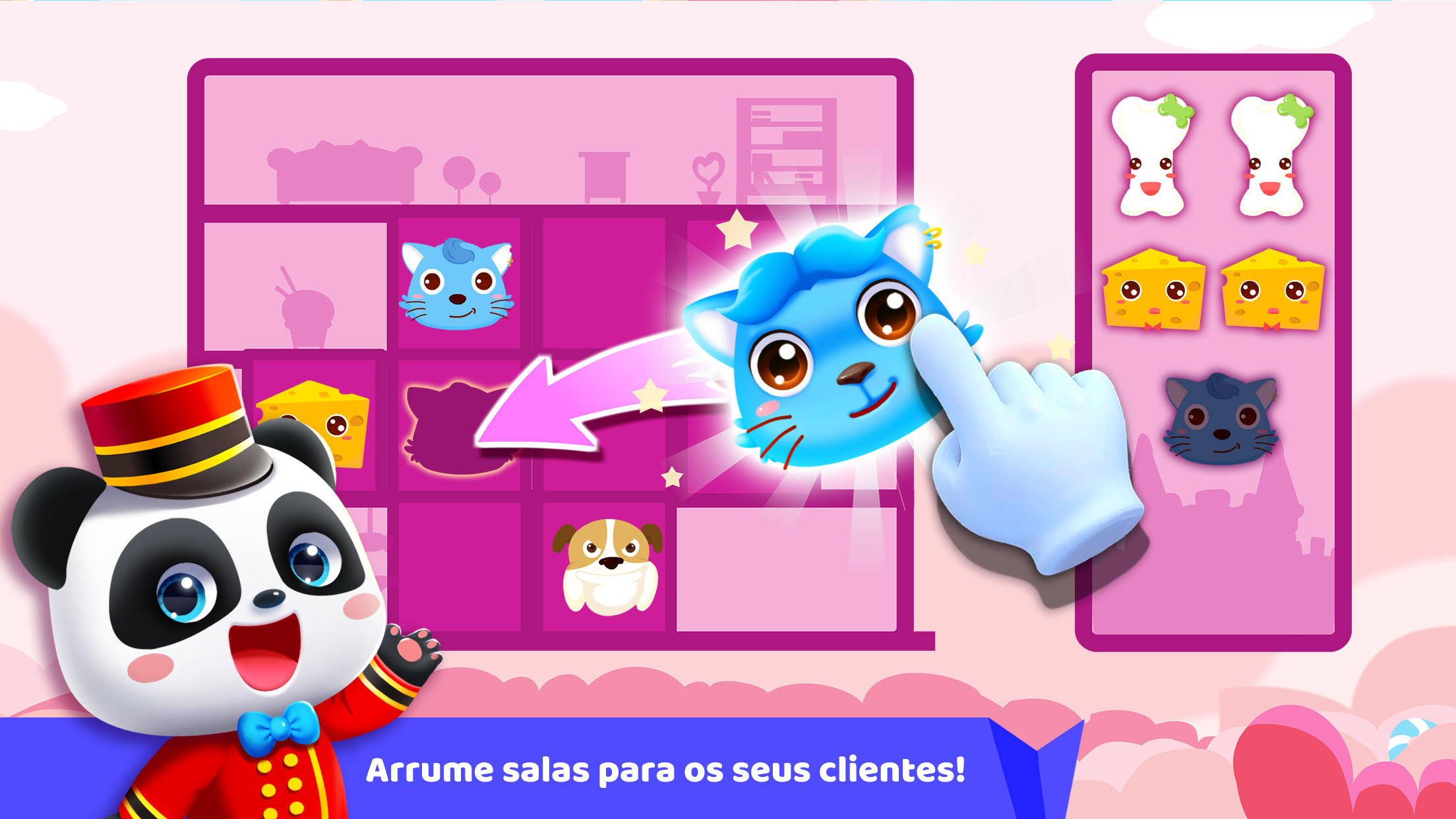 Captura de Tela do Jogo Hotel do Panda