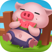 glückliche Schweinefarm