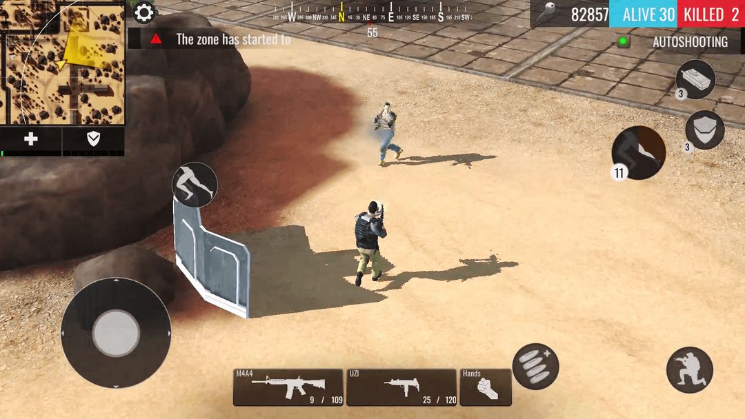Survival War: 배틀 로얄 게임 스크린 샷