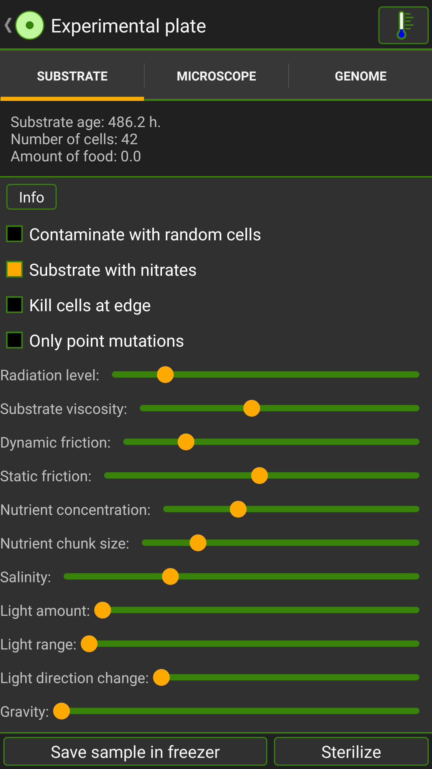 Cell Lab: Evolution Sandbox Game Screenshot