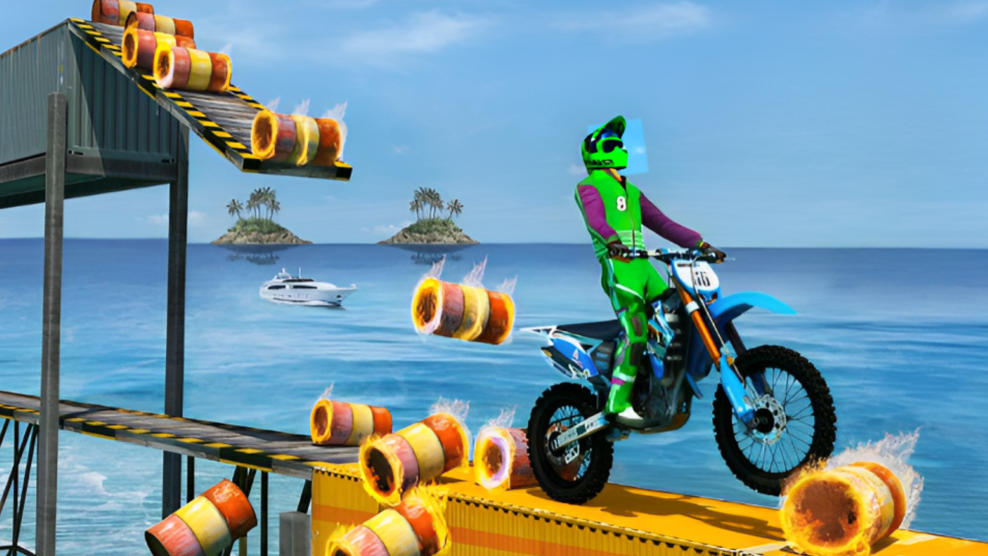 Screenshot of Ramp Bike Moto Stunt Racer