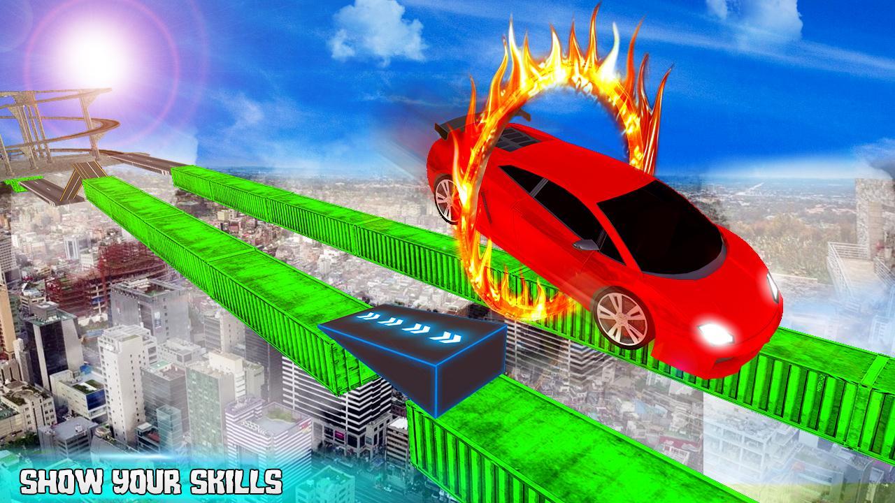 Extreme Car Stunt Impossible Racing Game Screenshot