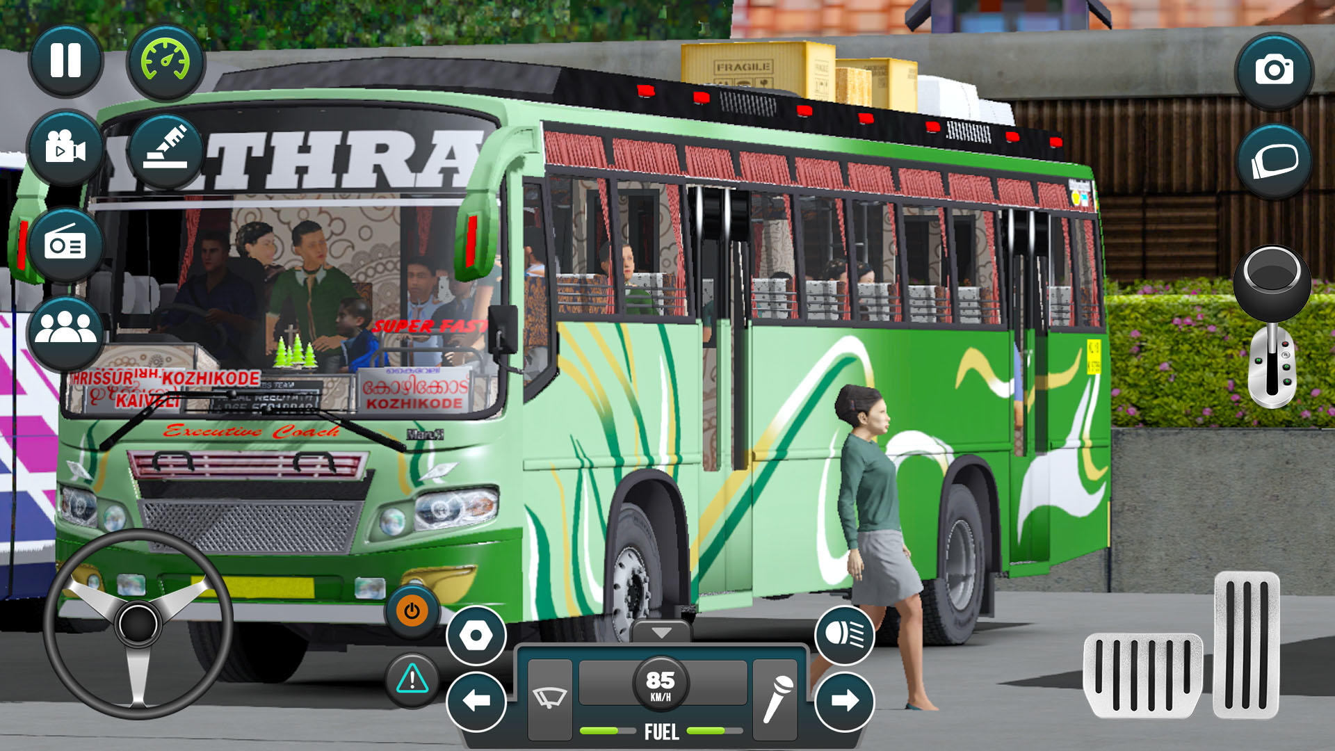 버스 시뮬레이터 3D 시내 버스 게임, 버스 운전사 게임 스크린 샷