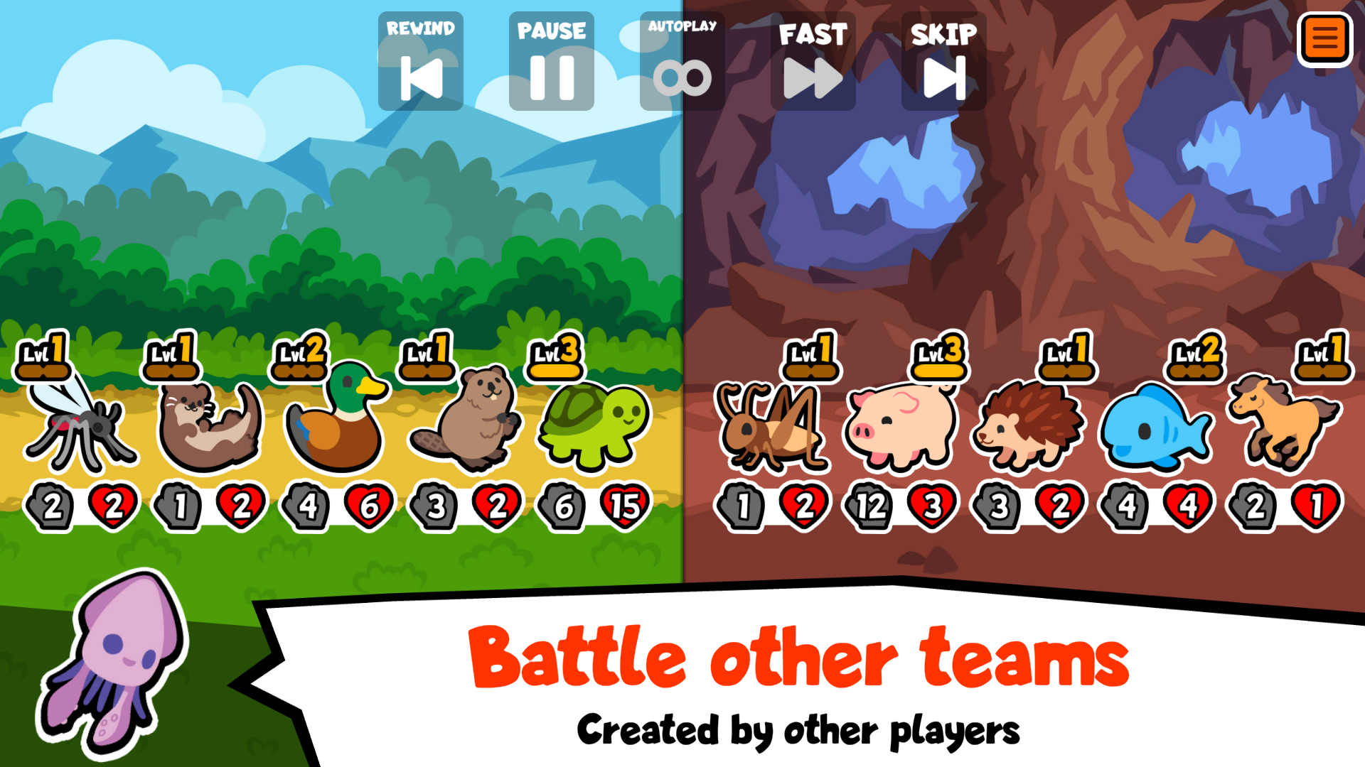 Super Auto Pets Game Screenshot