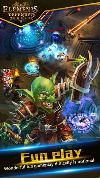 Elements Defender 3D Game Screenshot