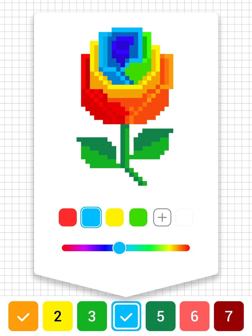 Screenshot of Draw.ly: Color by Number
