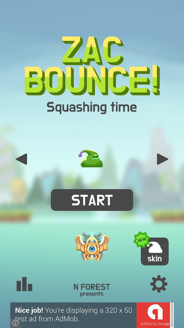 Cuplikan Layar Game Zac Bounce