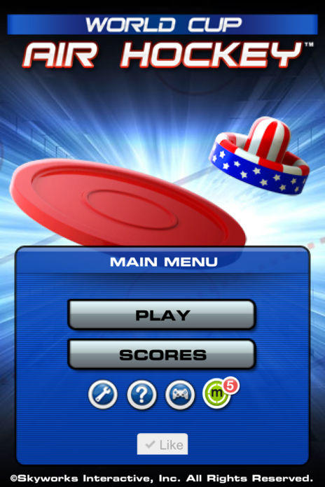 World Cup Air Hockey™ Game Screenshot