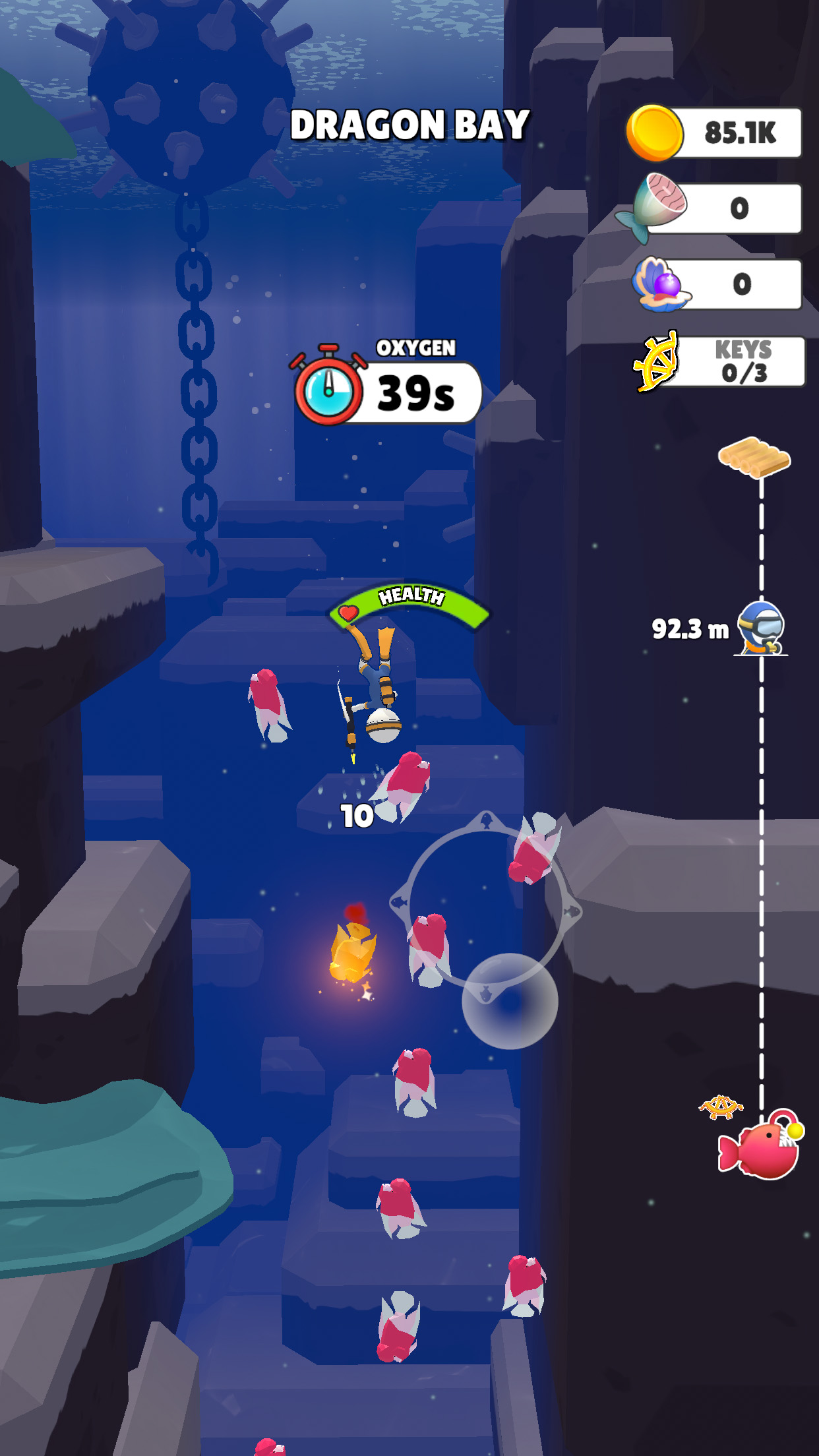 Diver Hero ภาพหน้าจอเกม