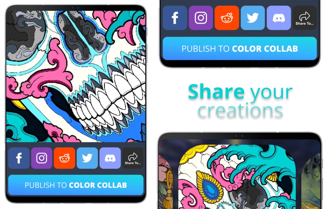 Coloring Game By Color Collab screenshot game
